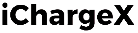 Gradient background with 'iChargeX' text